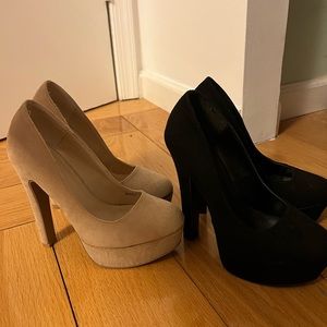 High heel shoes